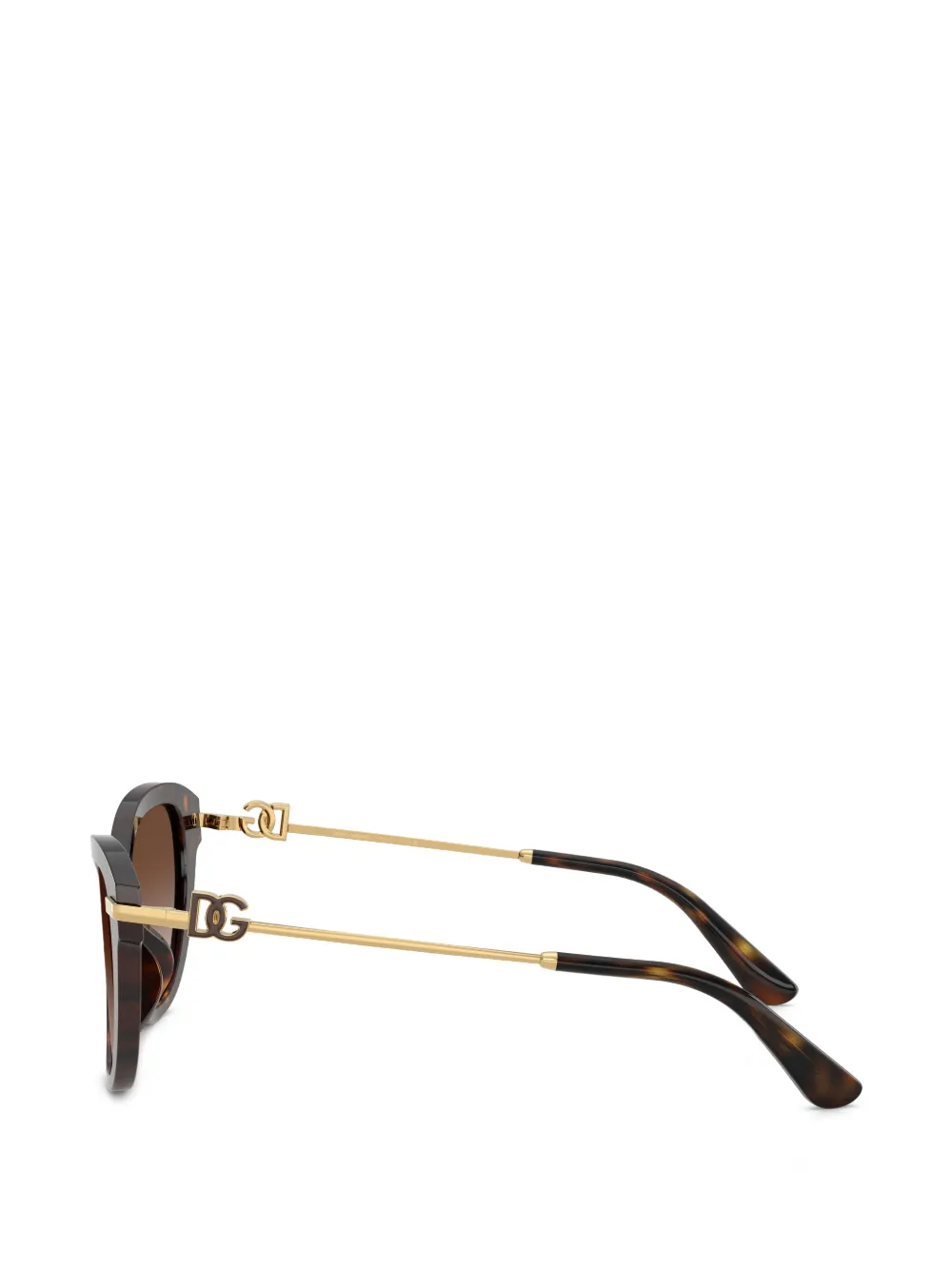 Dolce & Gabbana Eyewear Zonnebril met cat-eye montuur Bruin