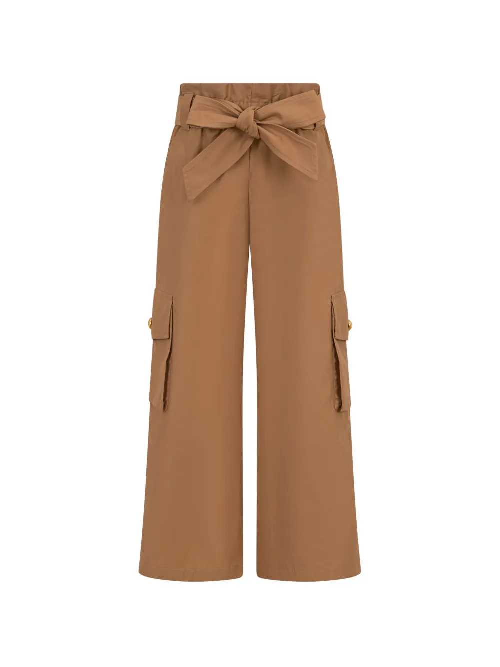 Balmain Kids bow cargo trousers - Marrone