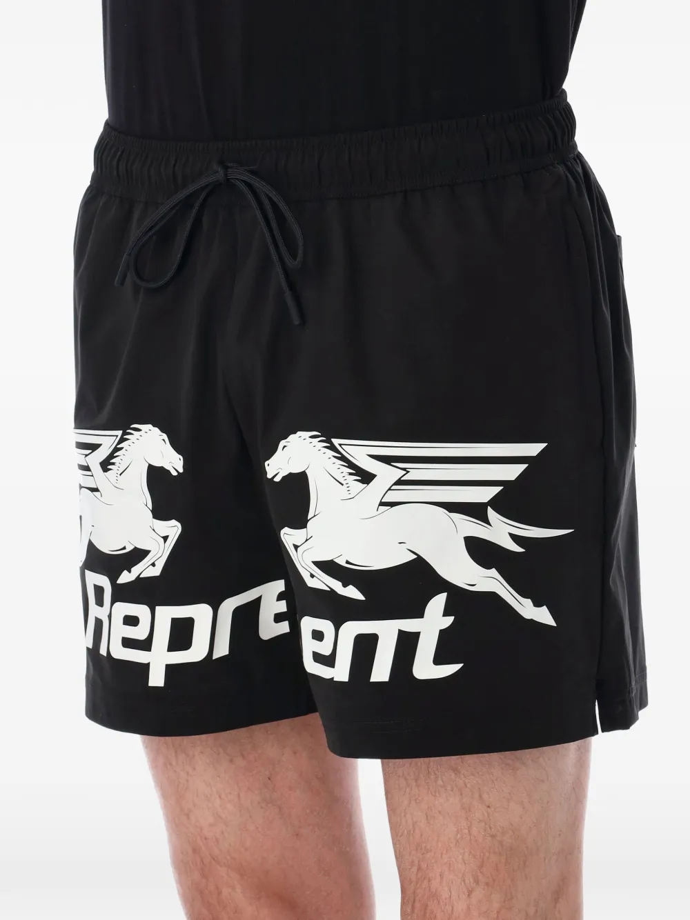 Represent Nothing Faster zwembroek Zwart