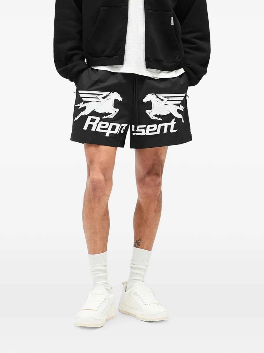 Represent Nothing Faster zwembroek Zwart