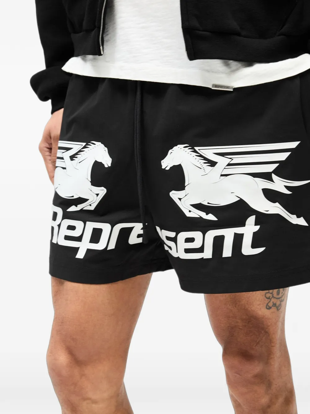 Represent Nothing Faster zwembroek Zwart