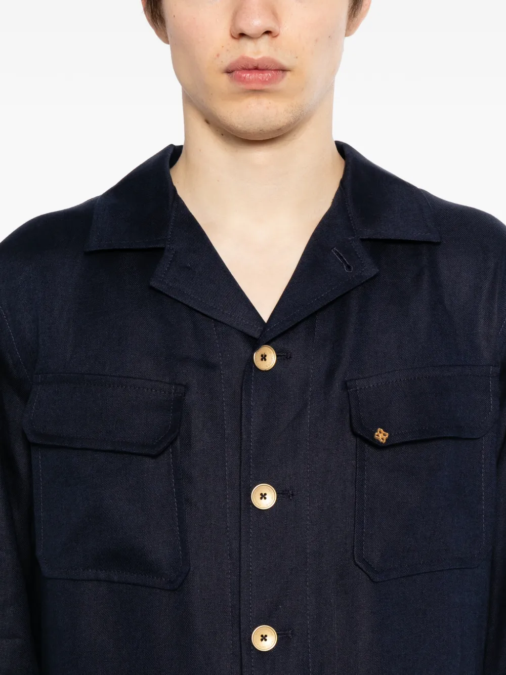 Tagliatore Jack met klepzak op de borst Blauw