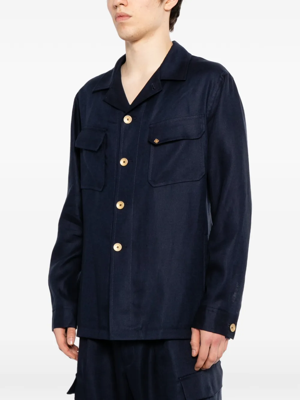 Tagliatore Jack met klepzak op de borst Blauw