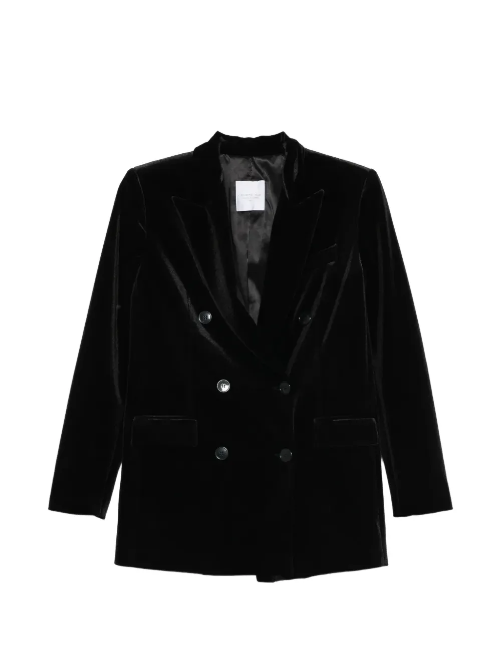 Rundholz Black Label double-breasted velvet blazer - Nero