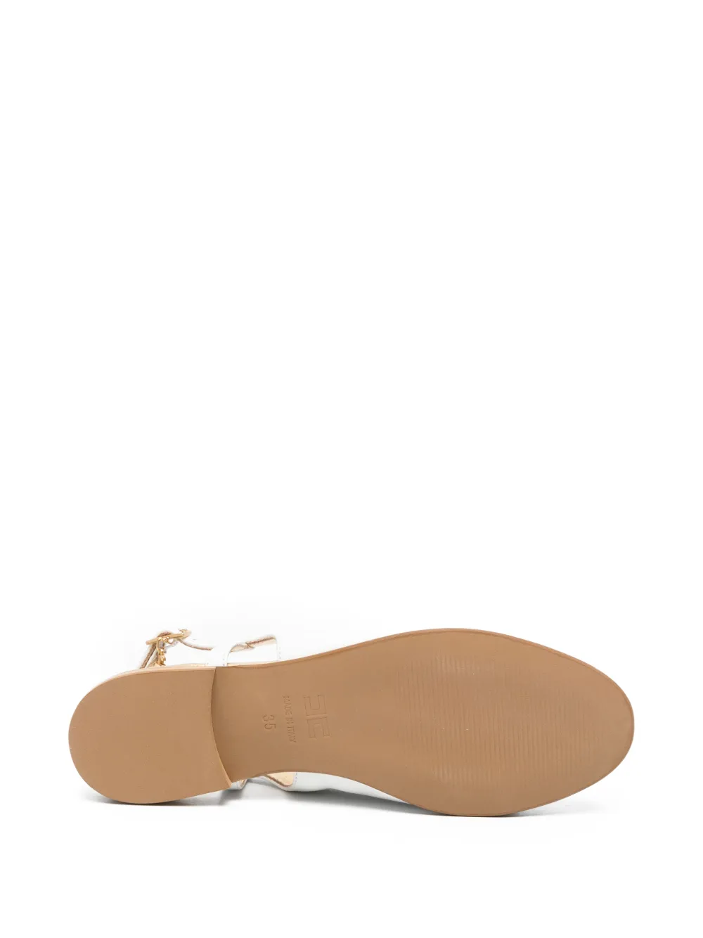 Elisabetta Franchi La Mia Bambina chain-strap ballet flats Wit