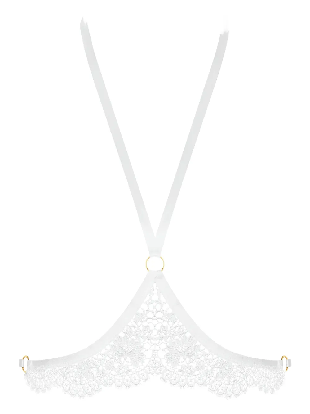 Maison Close lace-detail lingerie accessory - Bianco