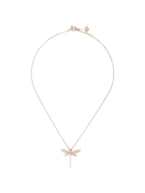 Anapsara diamond dragonfly necklace