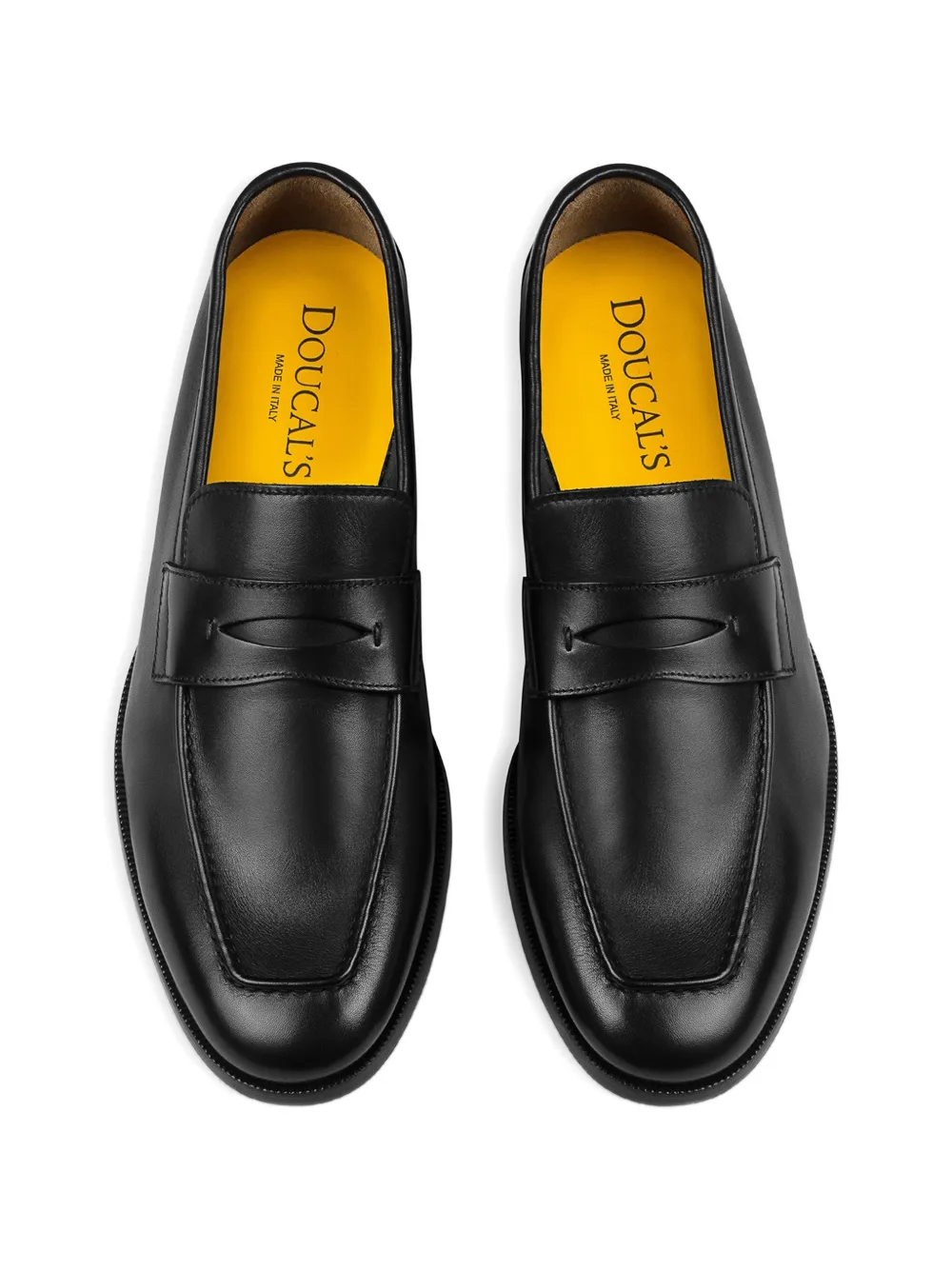 Doucal's Leren loafers Zwart