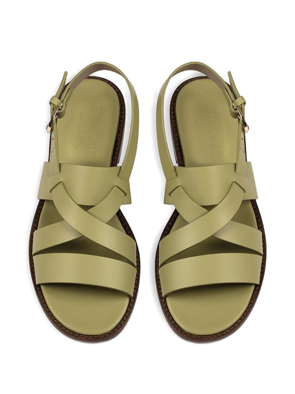 Doucal's Leren sandalen Groen