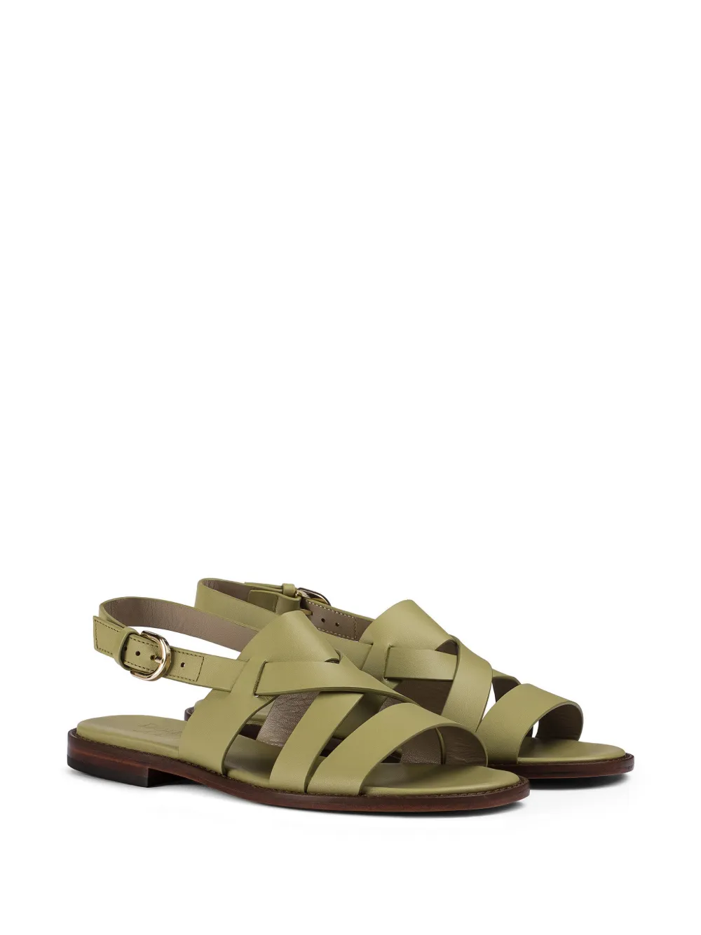 Doucal's Leren sandalen Groen