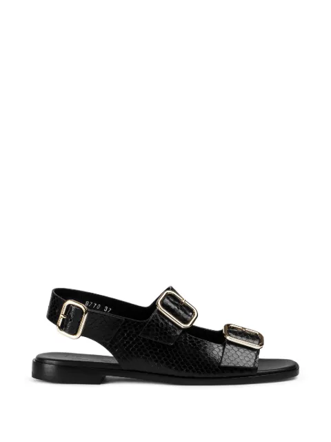 Doucal's python-printed leather sandals