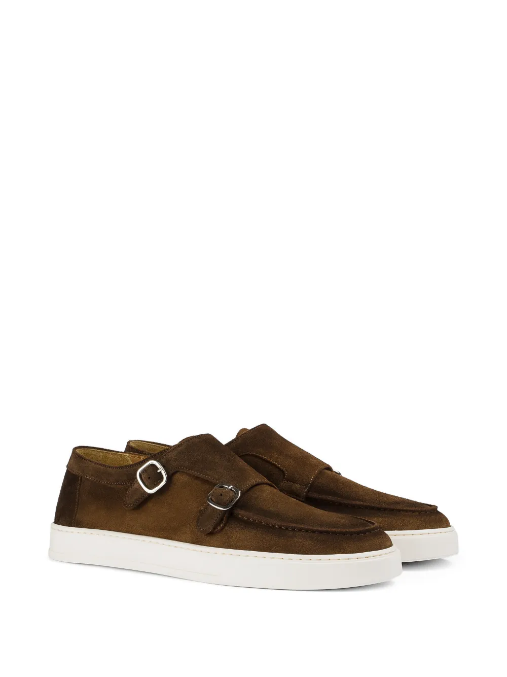 Doucal's suede buckle loafers Bruin