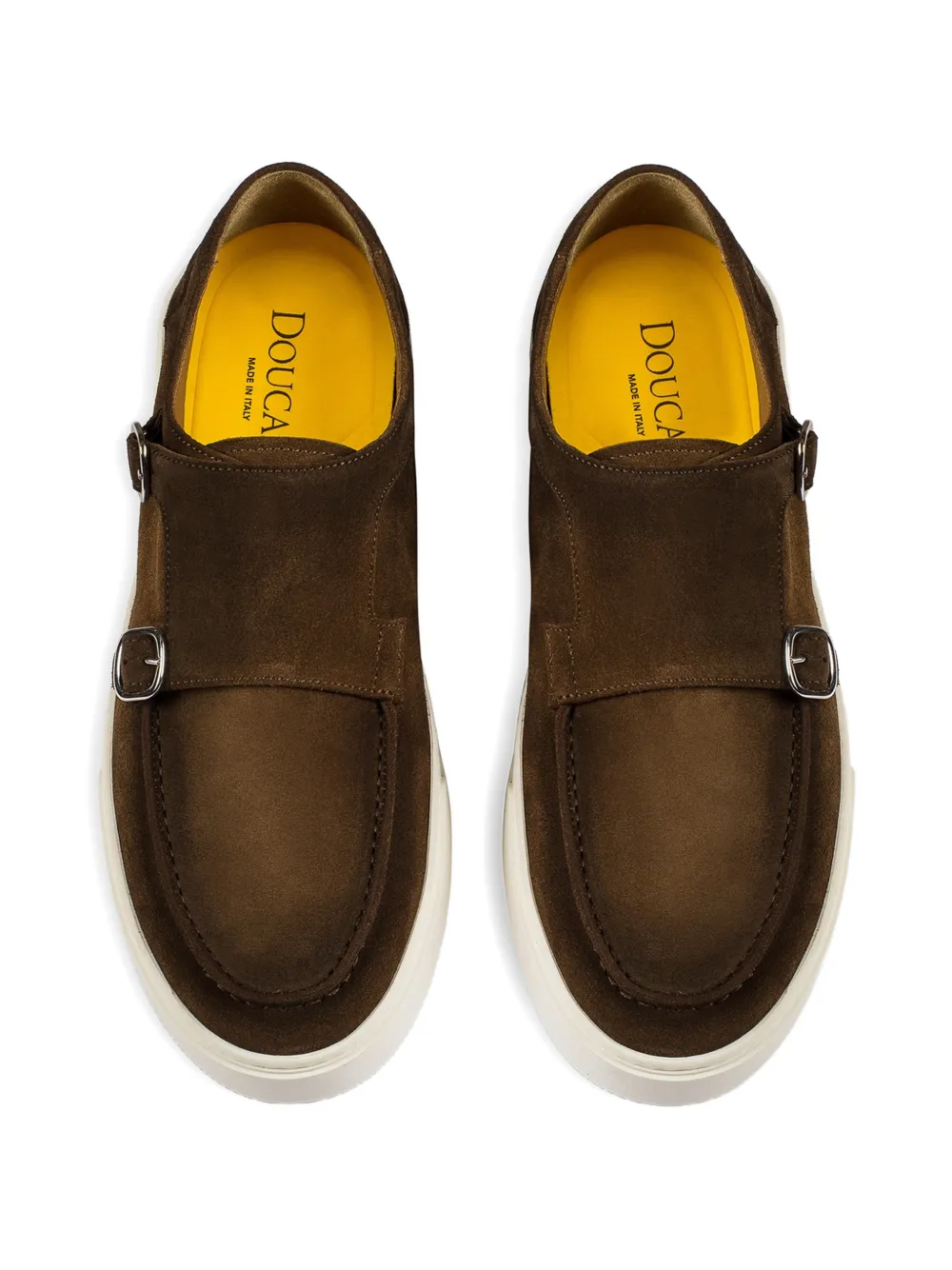 Doucal's suede buckle loafers Bruin
