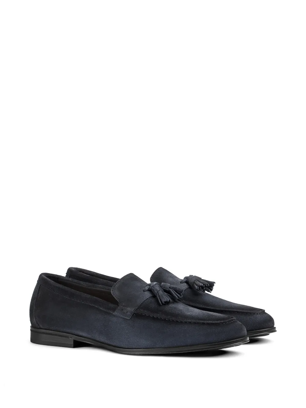 Doucal's tassel suede loafers Blauw