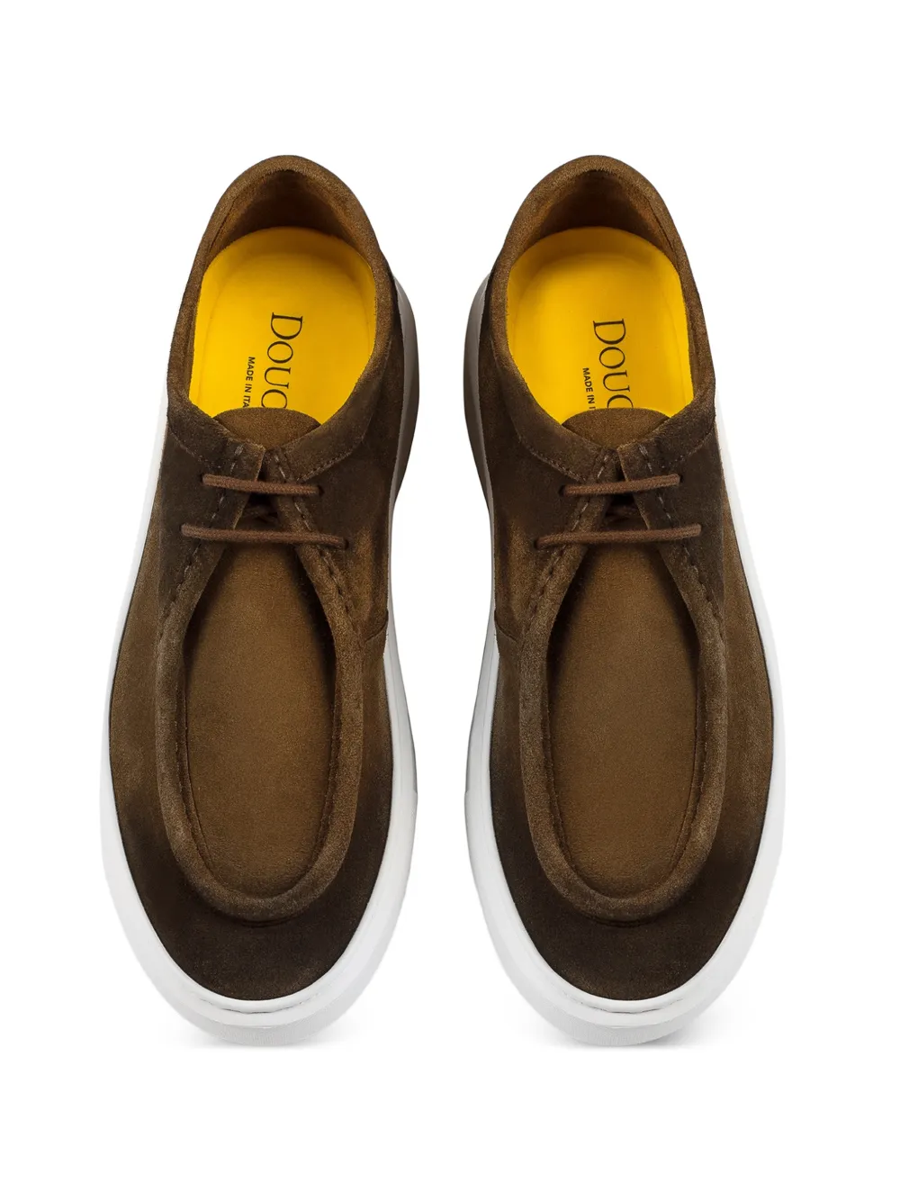Doucal's Snuff suede lace-up shoes Bruin