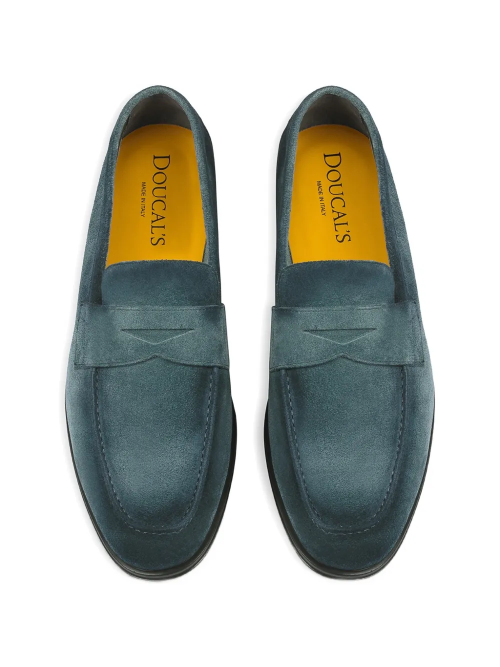 Doucal's Horizon suede loafers Blauw