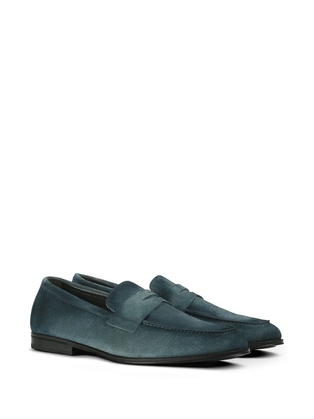 Doucal's Horizon suede loafers Blauw