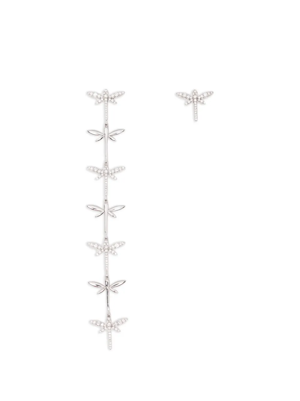 Anapsara Dragonfly diamond earrings - Argento