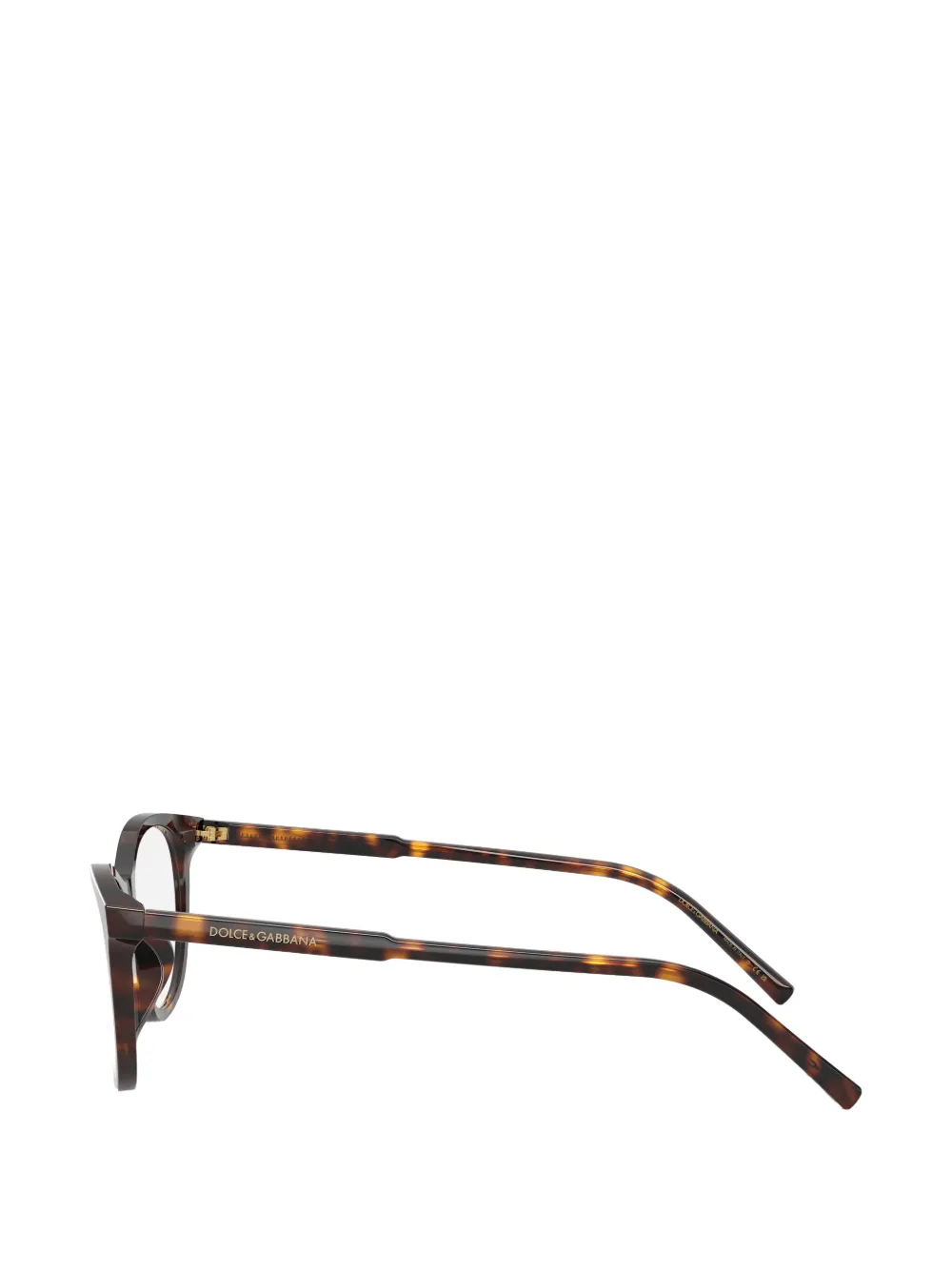 Dolce & Gabbana Eyewear Bril met ovaal montuur Bruin