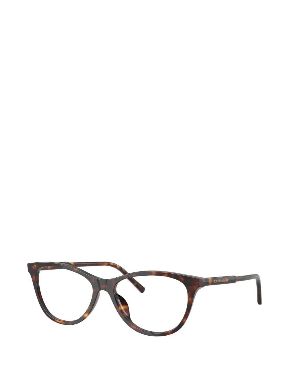 Dolce & Gabbana Eyewear Bril met ovaal montuur Bruin