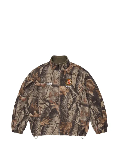 Supreme x Umbro zip-up camo-pattern cotton track jacket