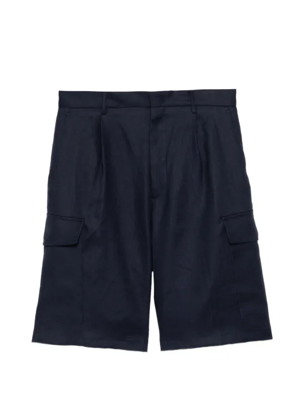 Tagliatore Cargo Pleated Trousers in Grey