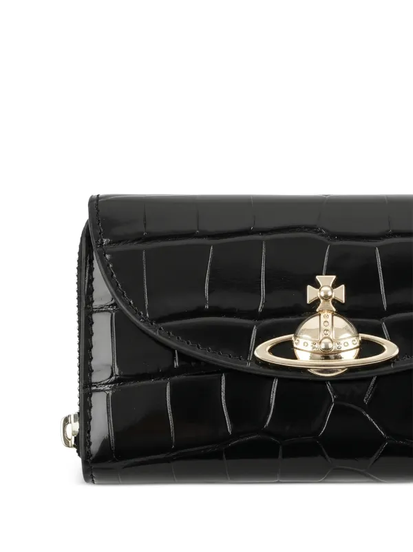 小物 Vivienne Westwood Big Orb Wallet WithBox Vivienne Westwood Orb croc-effect Wallet | Black | FARFETCH CA