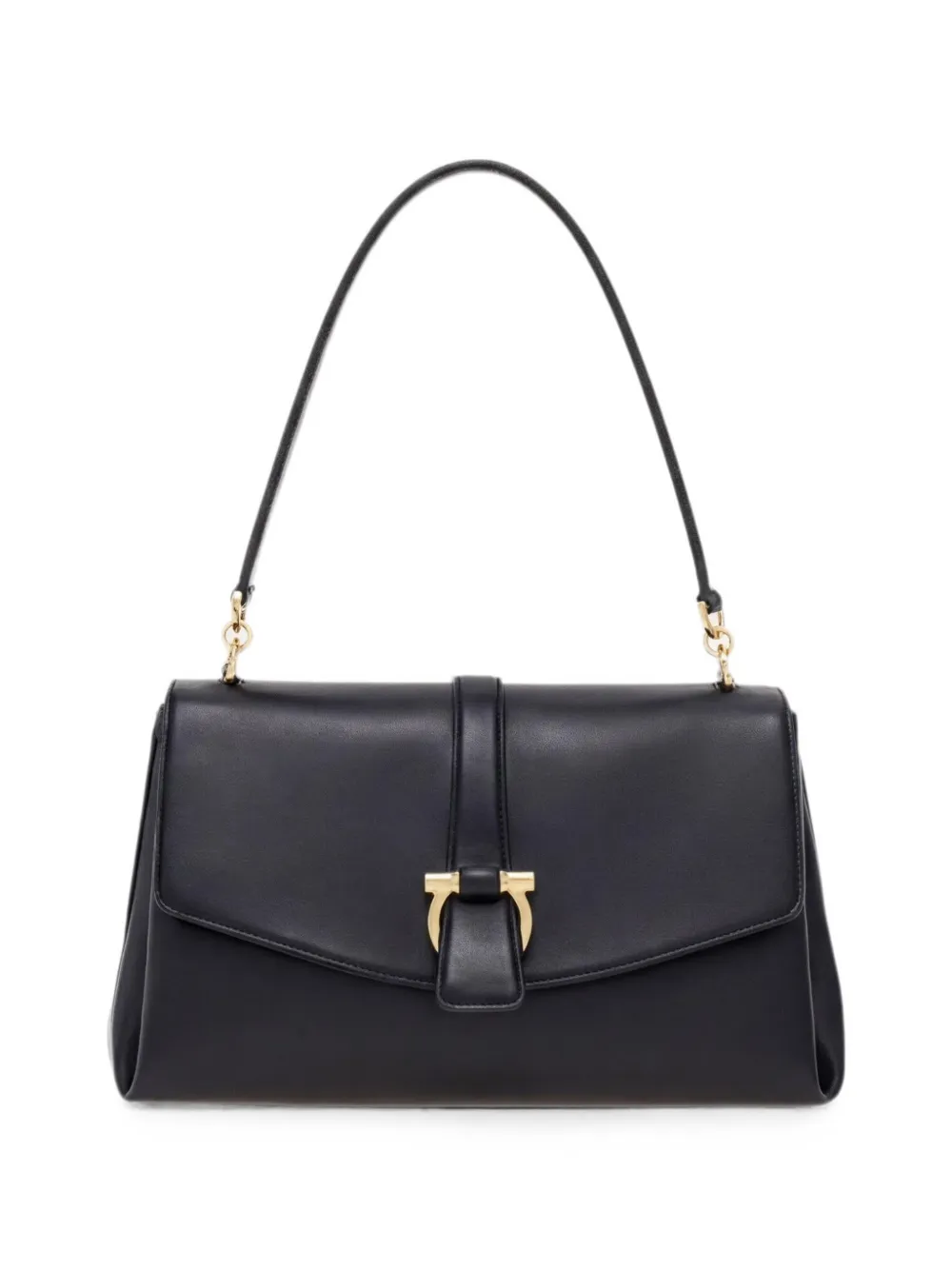 Ferragamo small Mia leather shoulder bag - Black