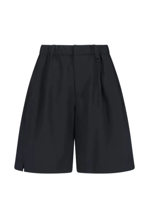 Laminar elasticated wool blend shorts
