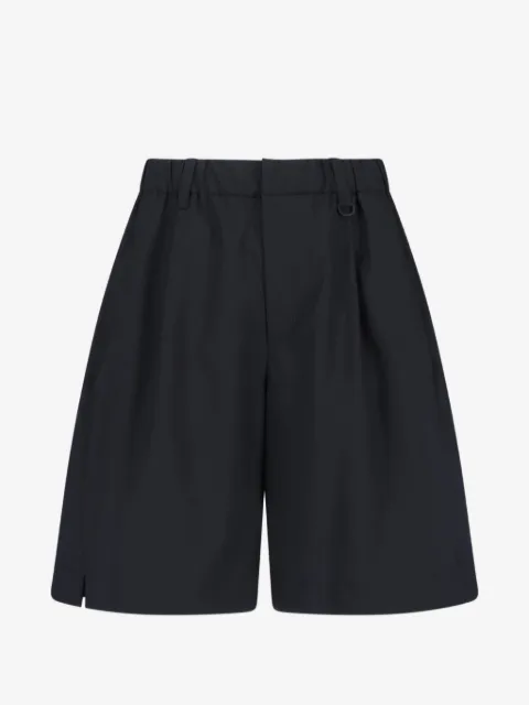 Laminar elasticated wool blend shorts