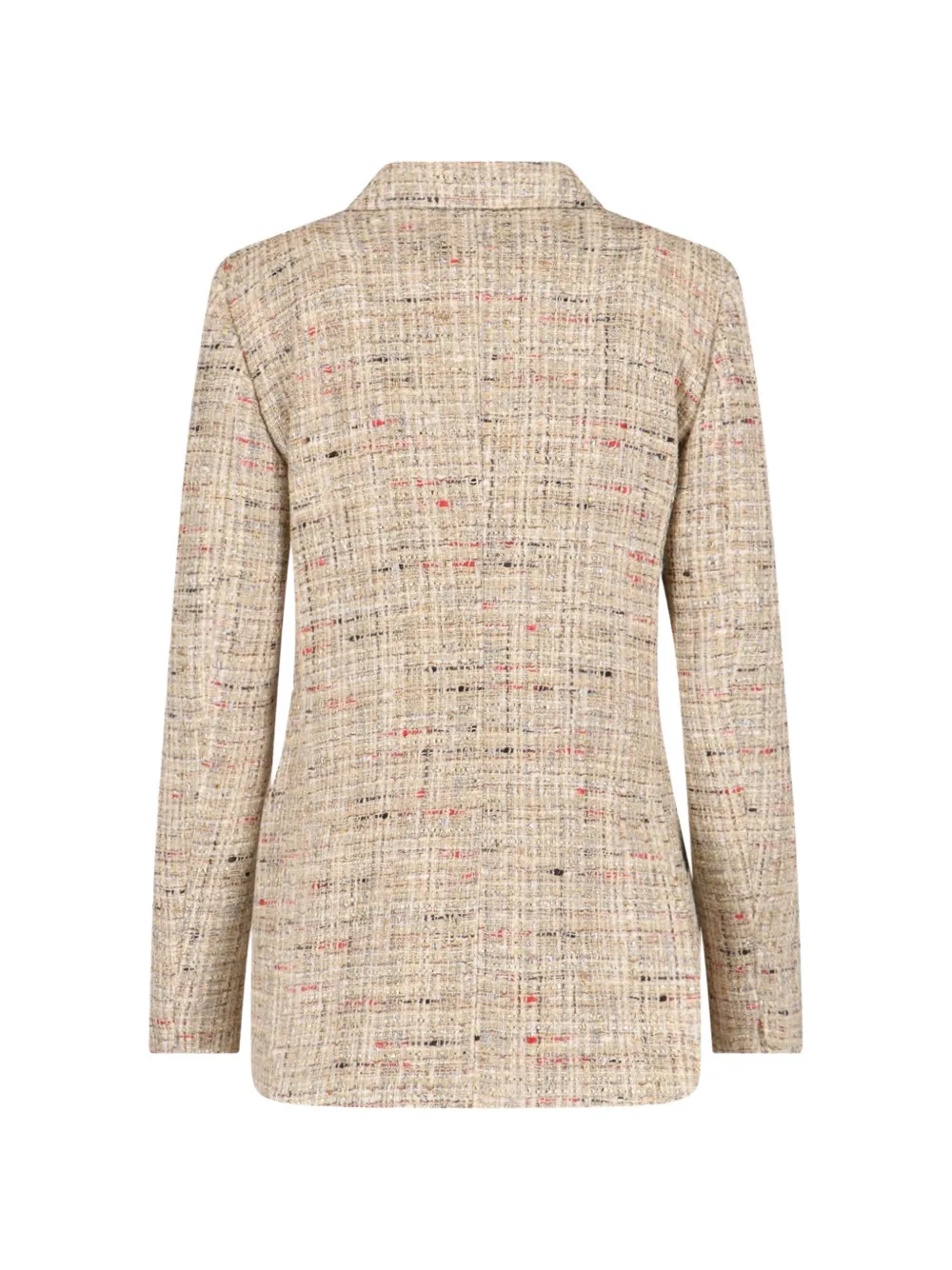  Lardini Double-breasted Tweed Blazer - Neutrals 