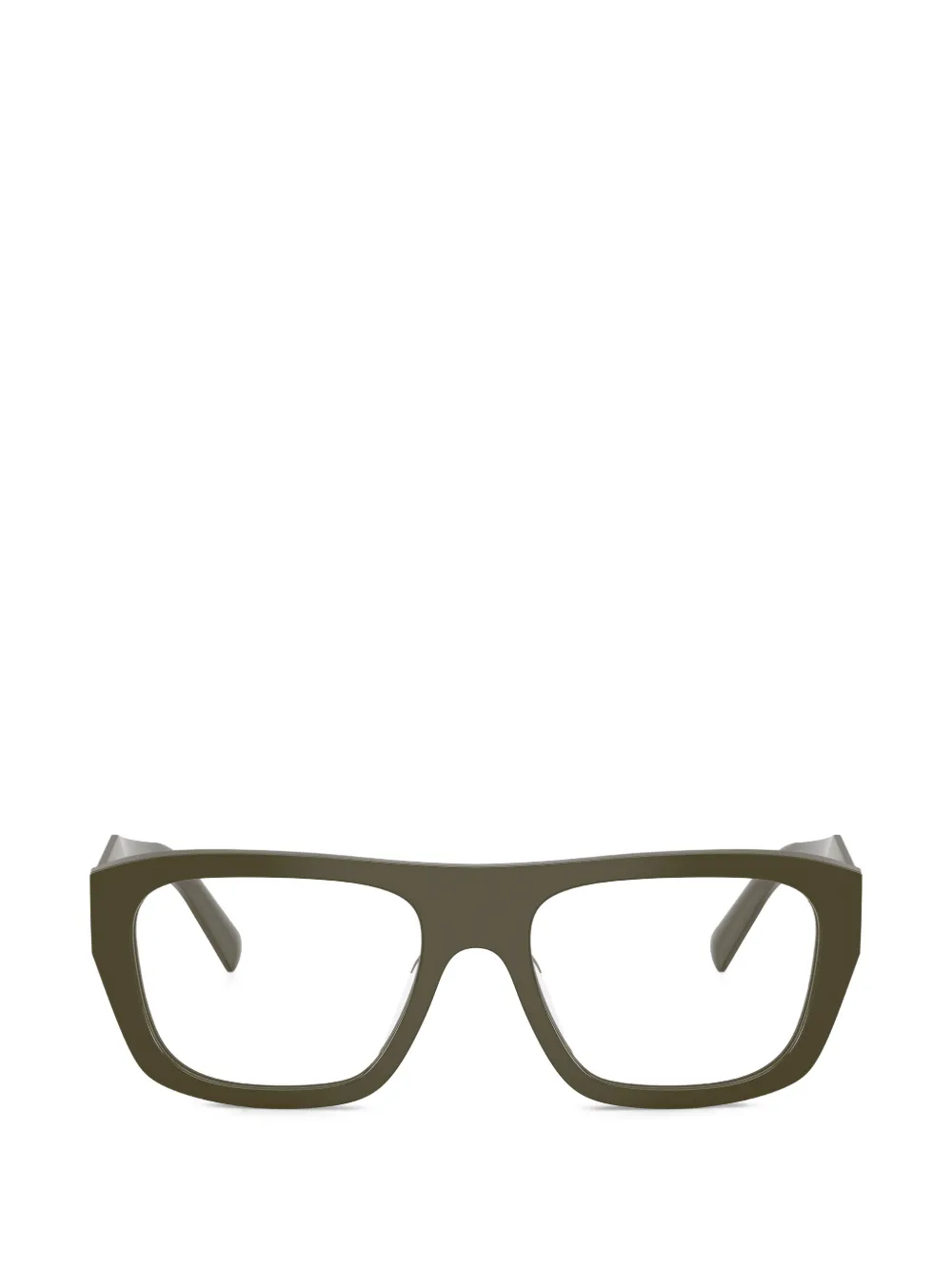 Prada Eyewear logo-detail glasses - Verde