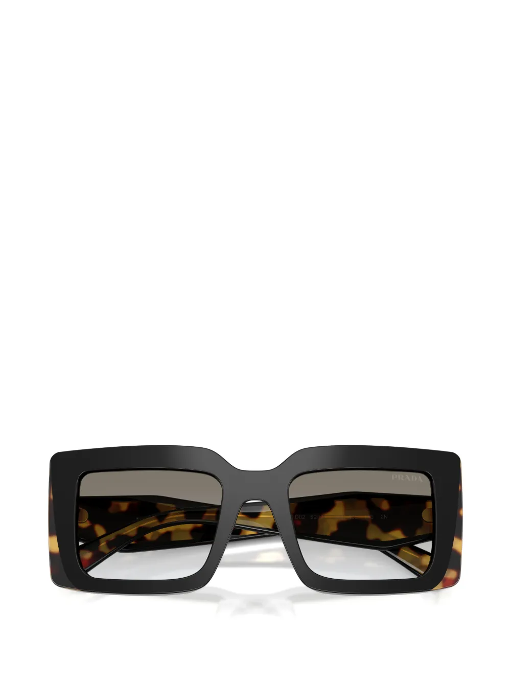 Prada Eyewear Zonnebril met vierkant montuur Zwart