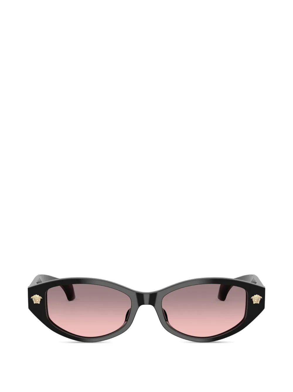 Versace Eyewear medusa geometric sunglasses - Schwarz