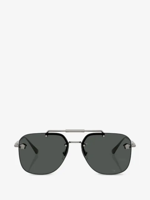 Versace Eyewear browline medallion sunglasses