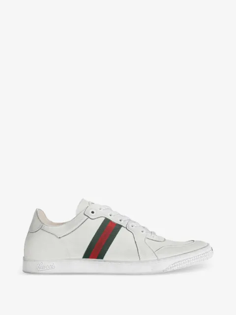 Gucci سنيكر برباط وخطوط ويب