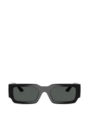 Prada Eyewear スクエアフレーム サングラス | ブラック | FARFETCH JP