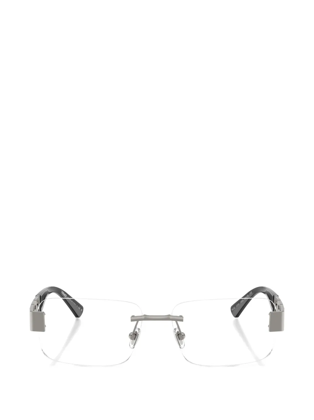 Versace Eyewear rimless pattern glasses - Argento