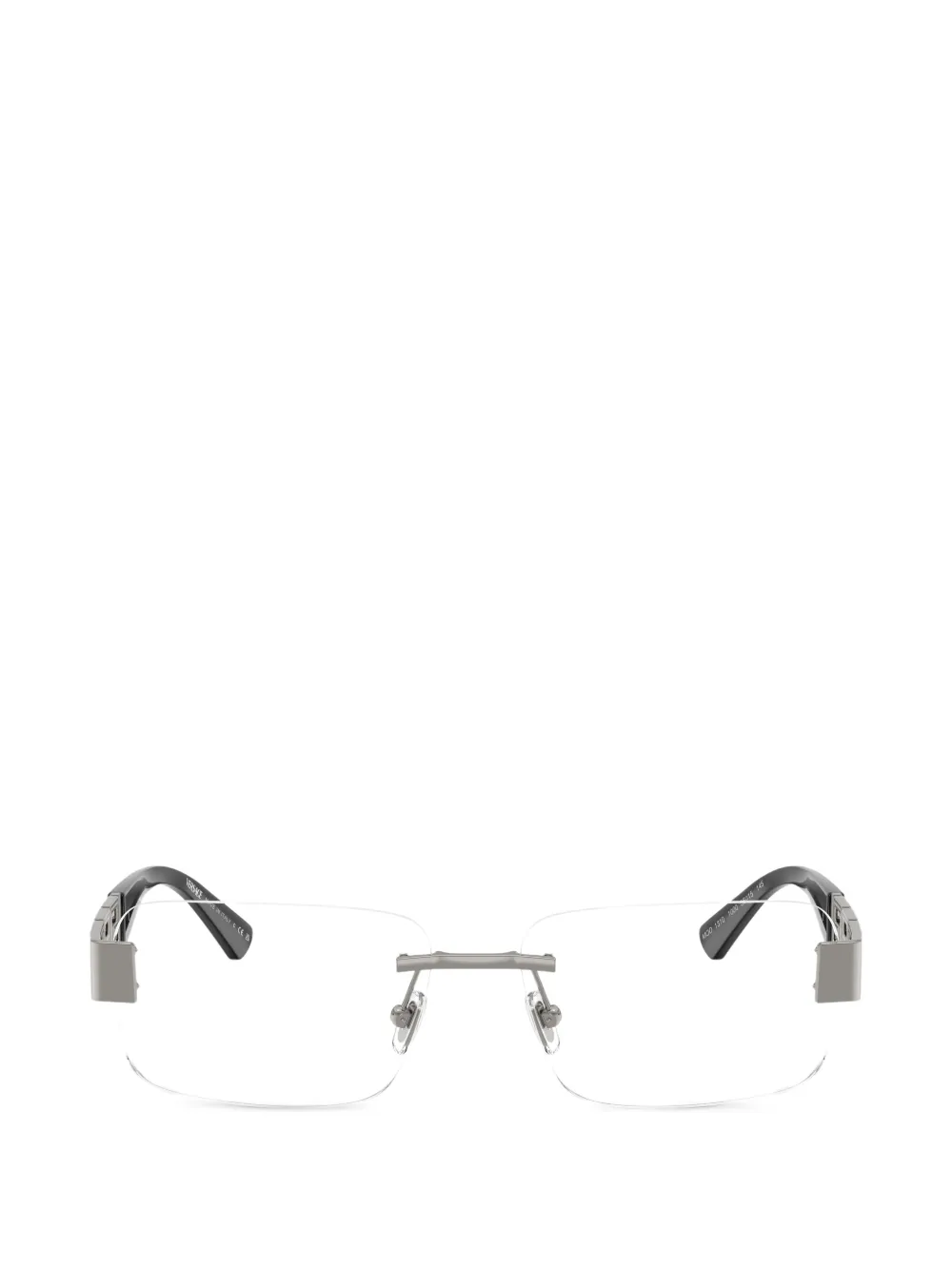 Versace Eyewear rimless pattern glasses - Argento