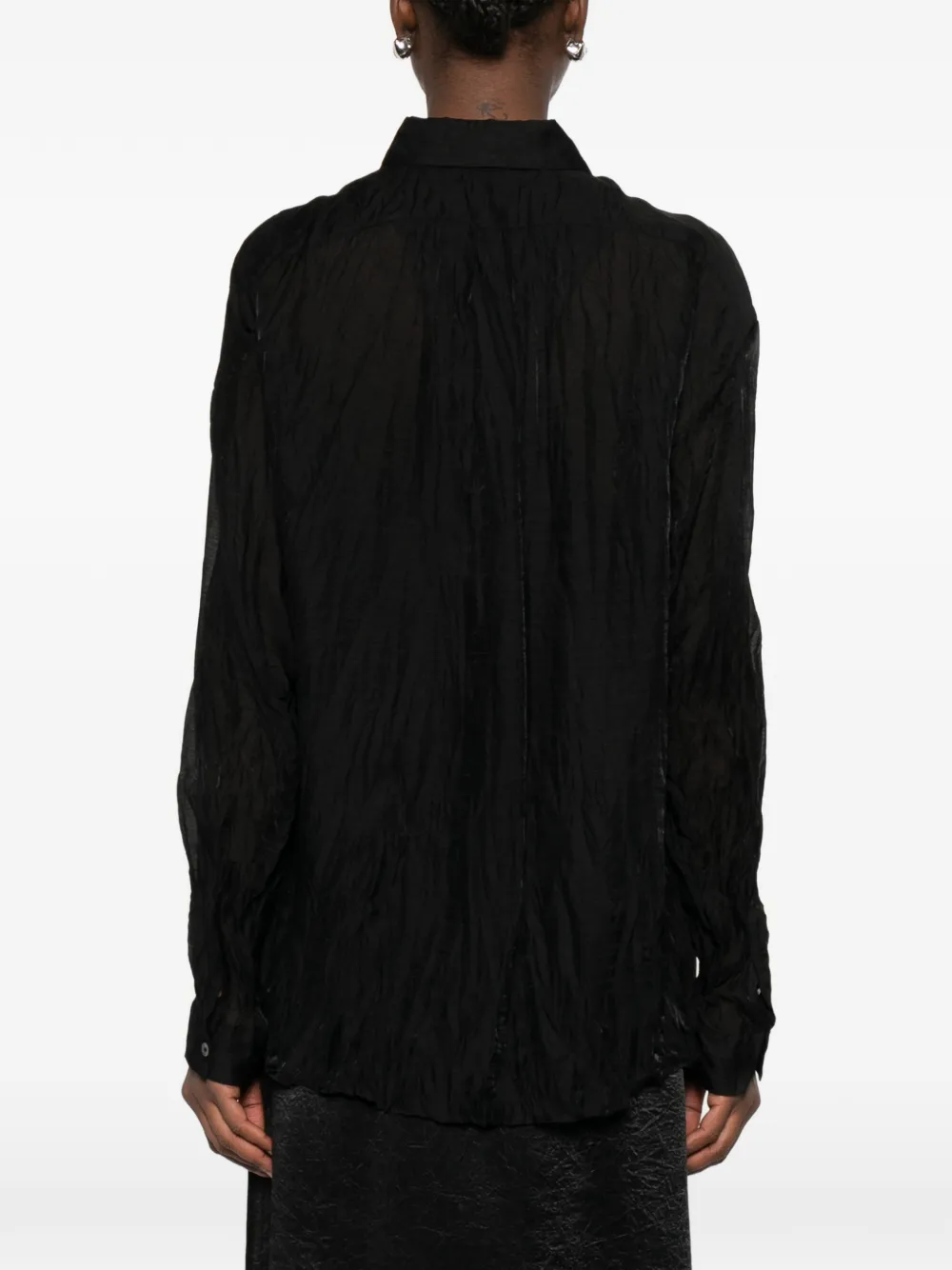 La Piscine blouse met knopen Zwart