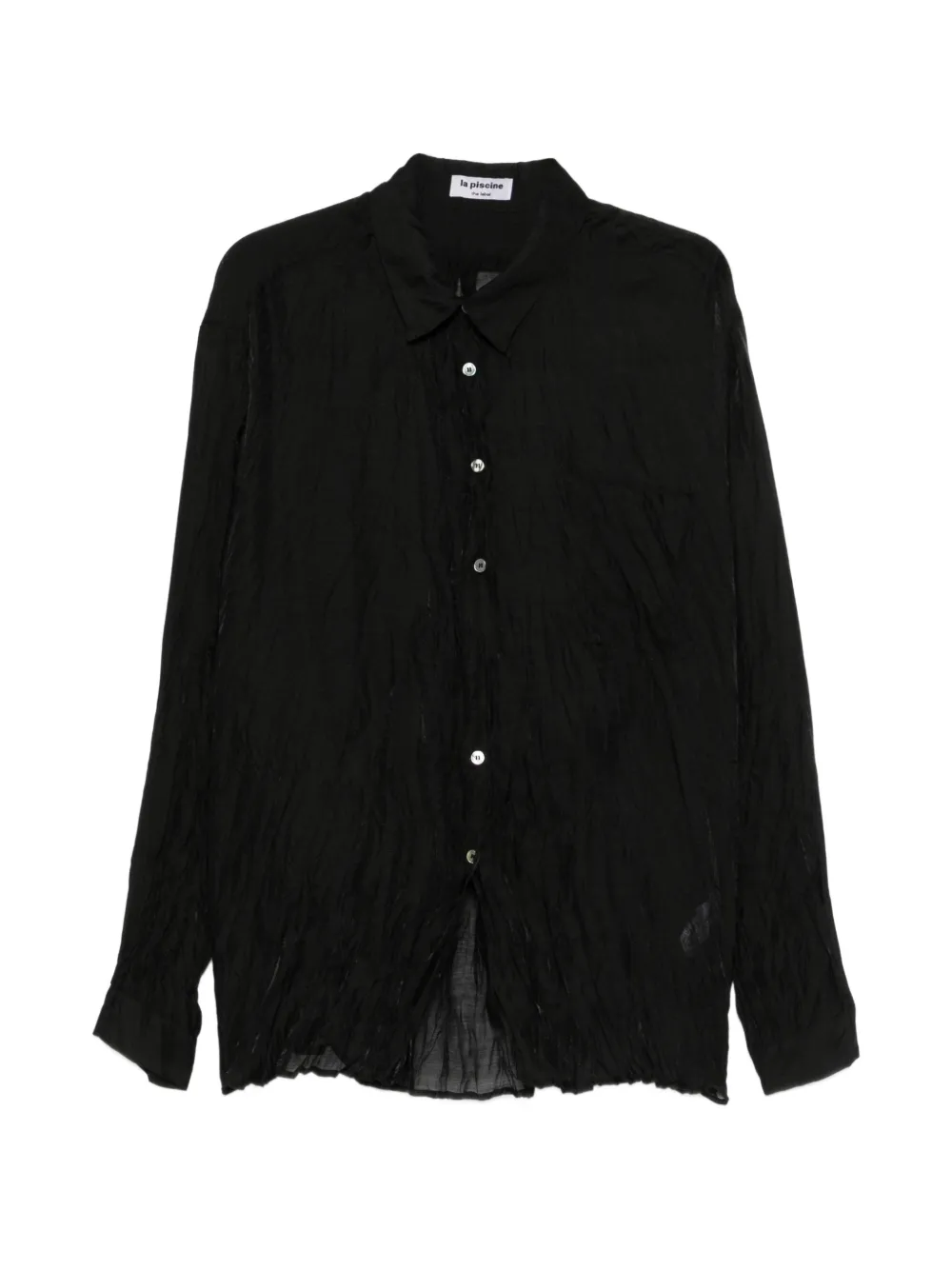 La Piscine buttoned long-sleeve shirt - Nero