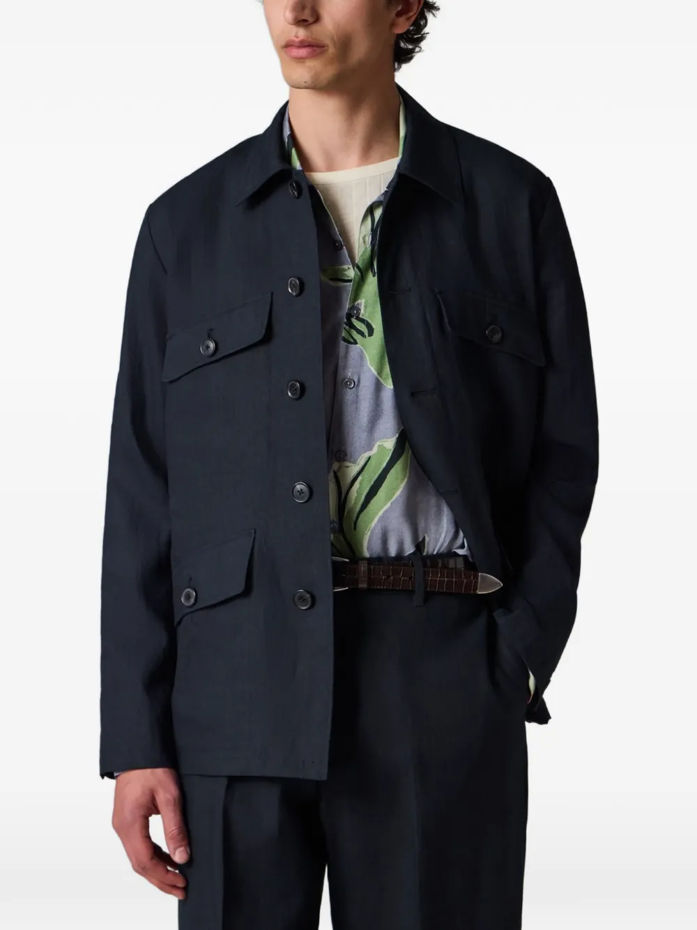 Paul Smith button patch pocket jacket - Nero