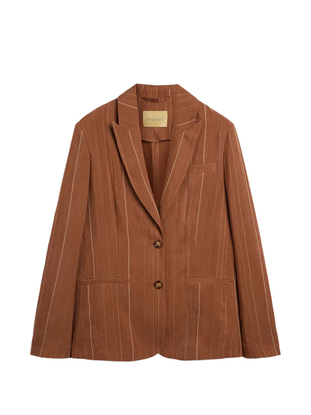 Momoni pinstripe two-button blazer - Marrone