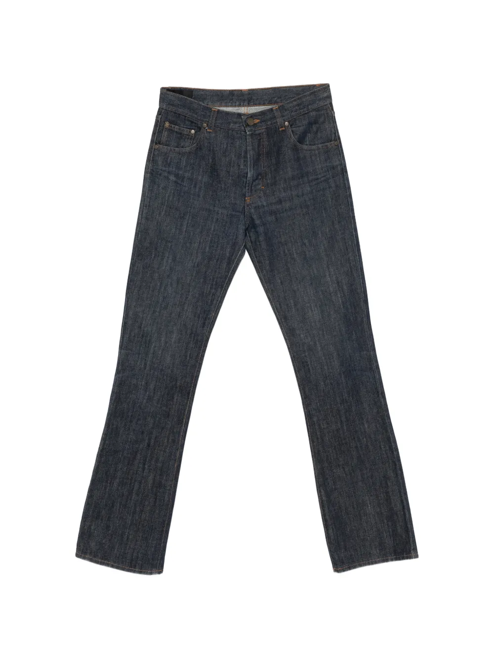 Alexander McQueen Pre-Owned 2000s embroidery jeans - Blau