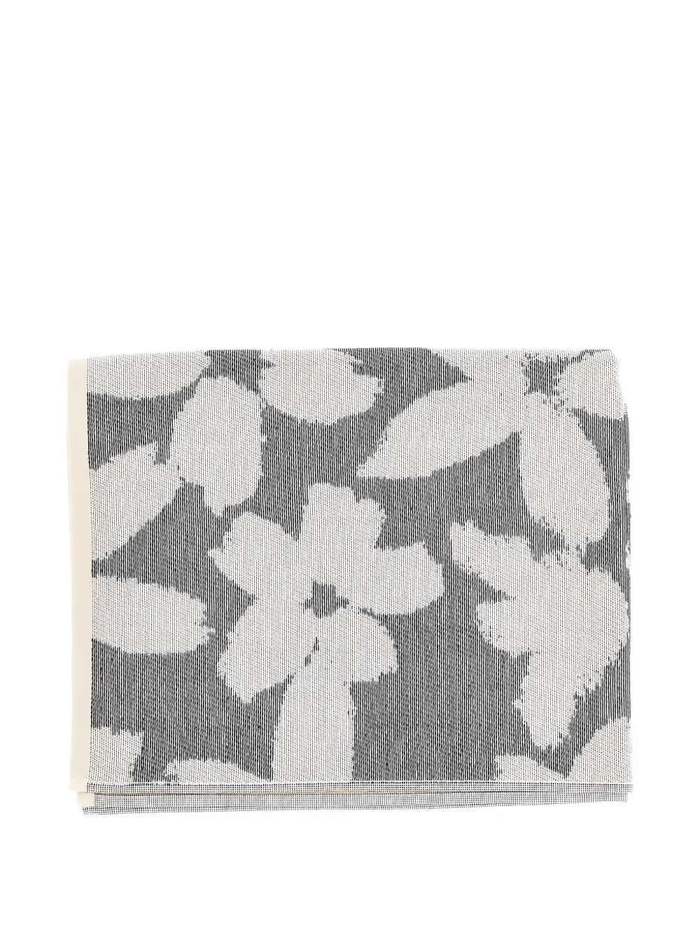 Emporio Armani floral-jacquard beach towel - Blau
