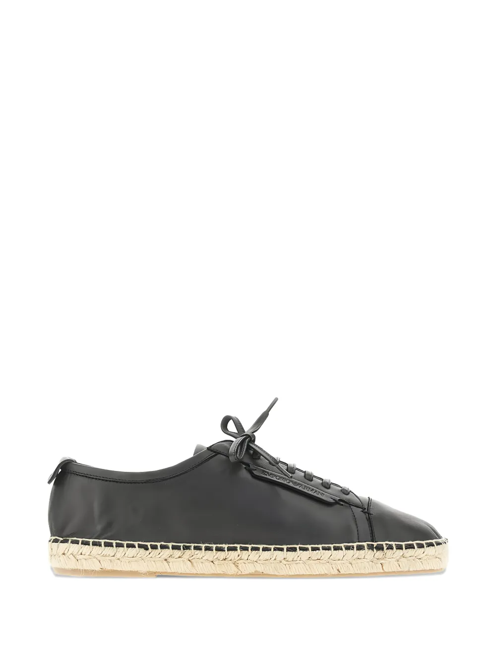 Emporio Armani lace-up espadrilles - Schwarz