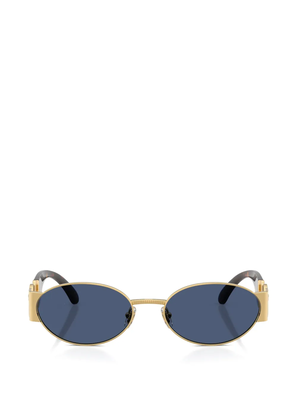 Versace Eyewear medusa oval-frame sunglasses - Oro