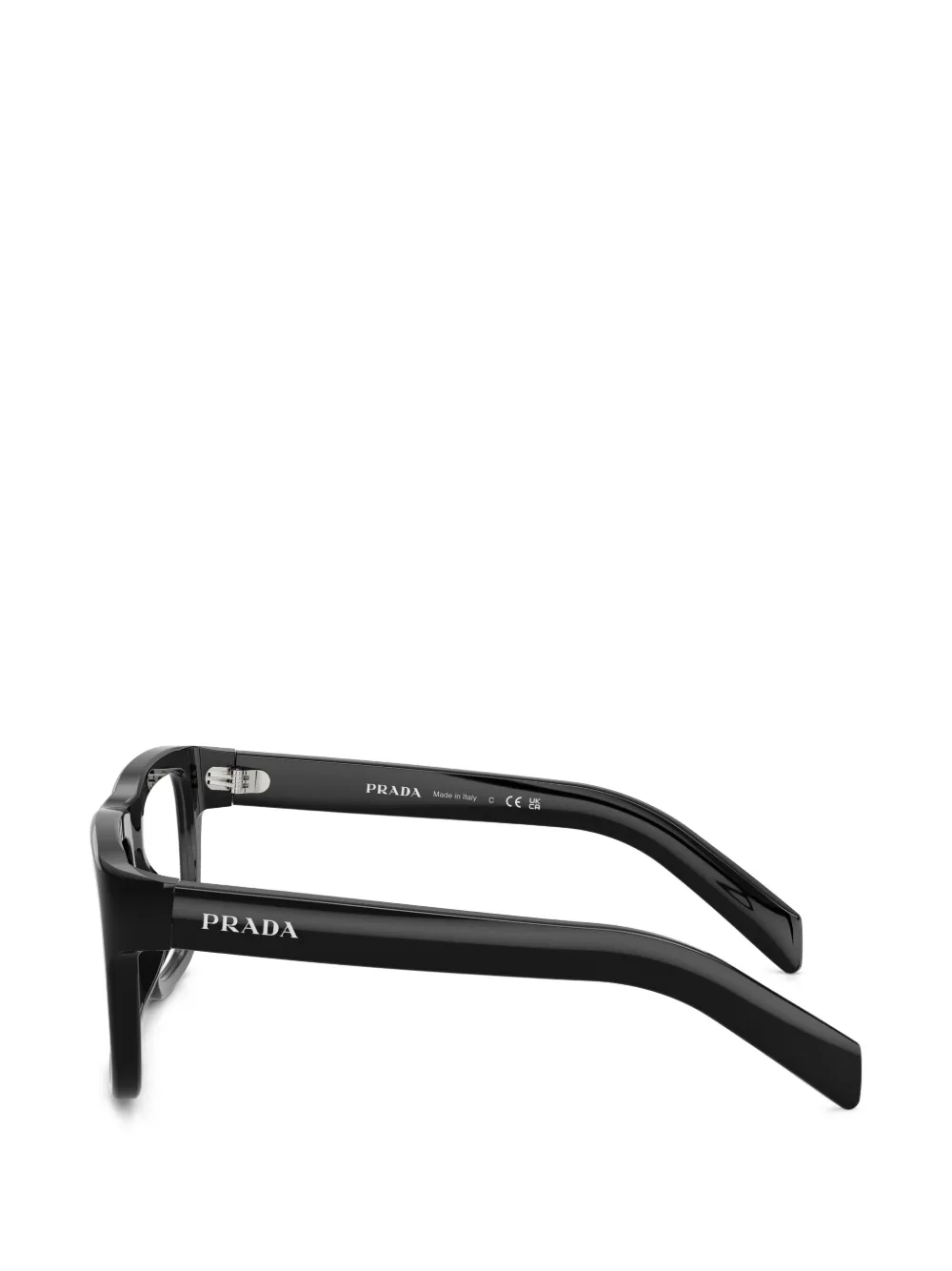 Prada Eyewear Bril met vierkant montuur Zwart