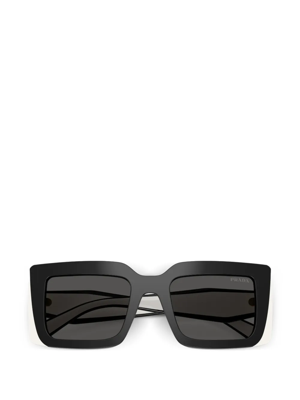 Prada Eyewear Zonnebril met vierkant montuur Wit