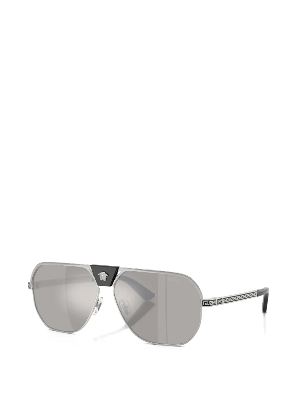 Versace Eyewear medusa pilot sunglasses - Argento